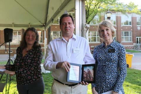 Outstanding Senior Research Faculty Awardee Anton Petrov with Laura Cadonati and Susan Lozier. Outstanding Senior Research Faculty Awardee Anton Petrov with Laura Cadonati and Susan Lozier.