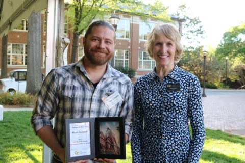 Research Faculty Community Trailblazer Awardee Micah Schaible.