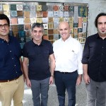 The research team includes (left to right), Costas Arvanitis, Levent Degertekin, Massimo Ruzzene, and Alper Erturk.