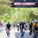 Elanor Finlayson at the Collegiate National Road Cycling Race in Madison, Wisconsin.