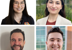 New College of Sciences ARCS Scholars (from left to right): Alivia Eng, Marrissa Izykowicz, Zach Mobille, and John Pederson.